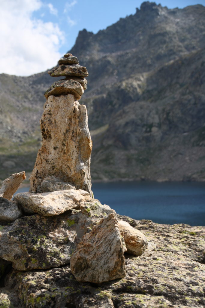 Lac du Bast - Cairn à la Vallée des Merveilles