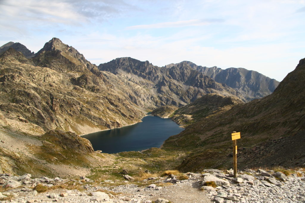 Baisse de la Valmasque - Panorama exceptionnel sur le lac du Basto à la Vallée des Merveilles